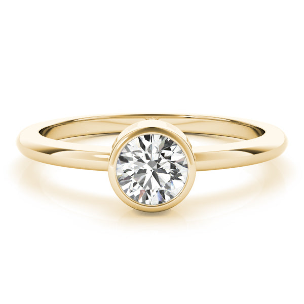 Luna Round Diamond Solitaire Engagement Ring-VIRABYANI